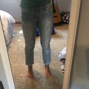 light wash boyfriend jeans